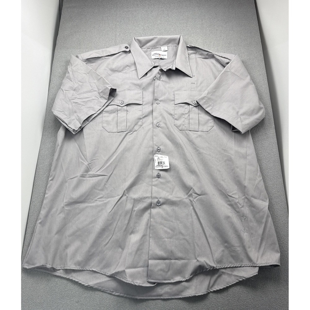 Flying Cross Postal‎ Clerk MENS Short Sleeve Button Shirt Size 3XL